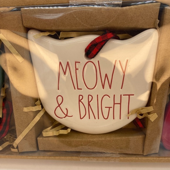 Rae Dunn Cat holiday ornaments - Picture 2 of 4